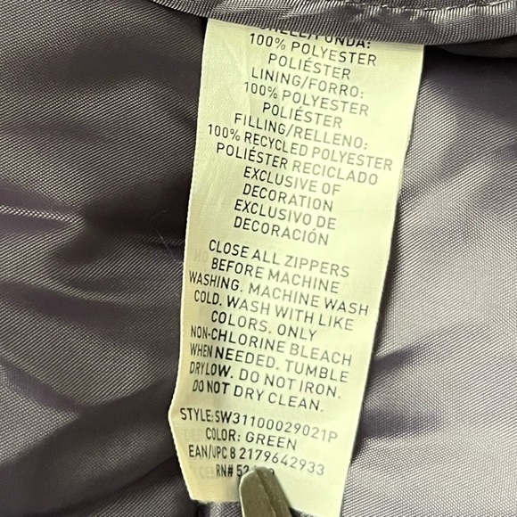 Swiss Tech Vest Green Camo Puffer Quilted Pocket Outdoor Hunting size large - Picture 6 of 6